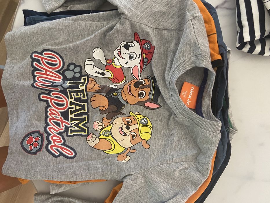 Zestaw 10 koszulek długo rękaw 98/104 psi patrol