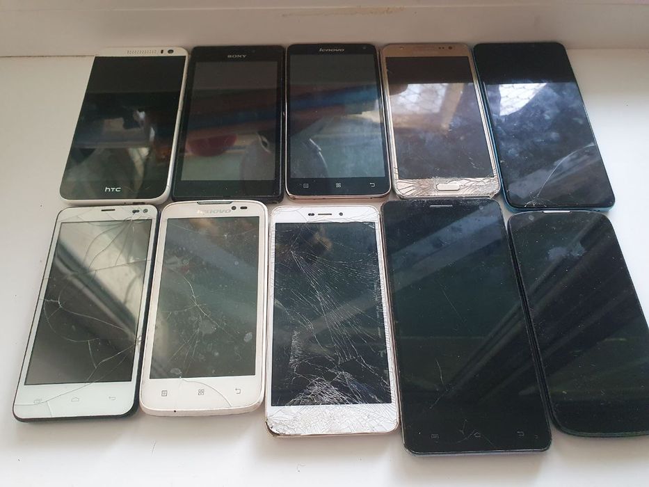 Лот телефонів смартфонів на запчастини 40 шт