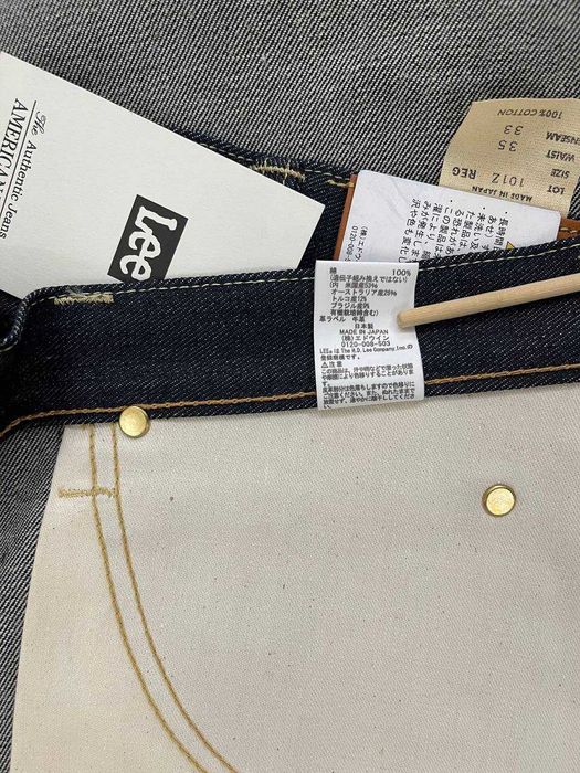 Lee 101Z Rigid Denim W36L33 Made in Japan  джинси