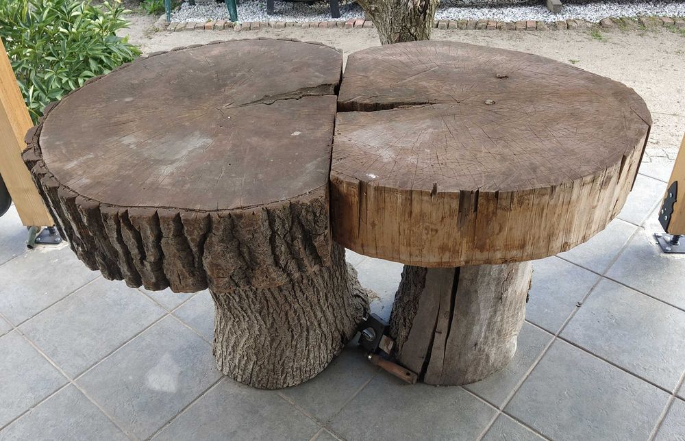 Duży pień na stół duże pnie