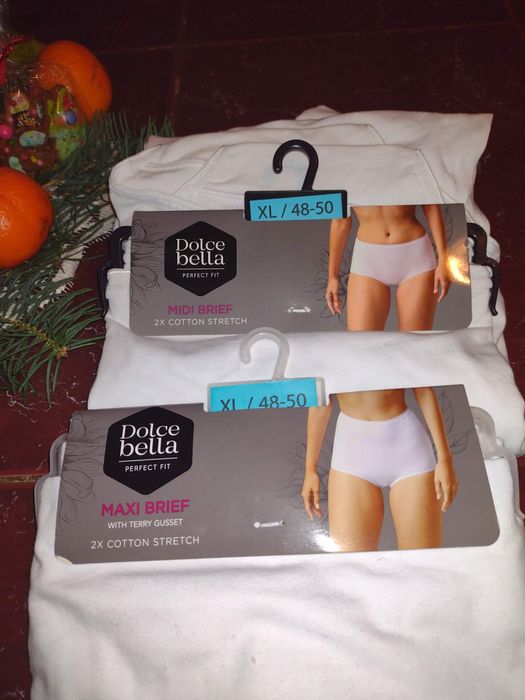 Majtki damskie wysoki stan bawełna elastan  4XL