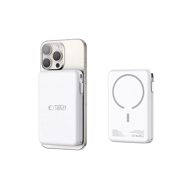 Powerbank Tech-Protect LifeMag PB31 z MagSafe 10000mAh 15W USB-C / USB