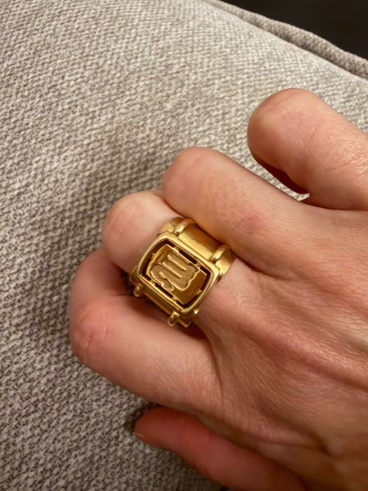 Anel ouro maciço belíssimo