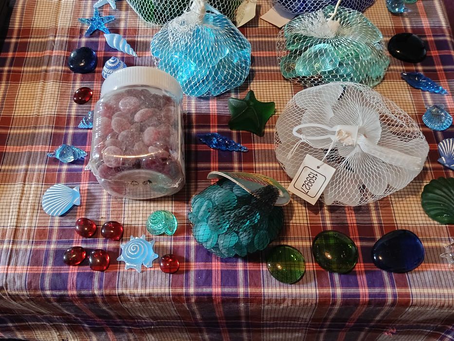 Peças decorativas vidro para vasos aquarios frascos jarras motivo mar