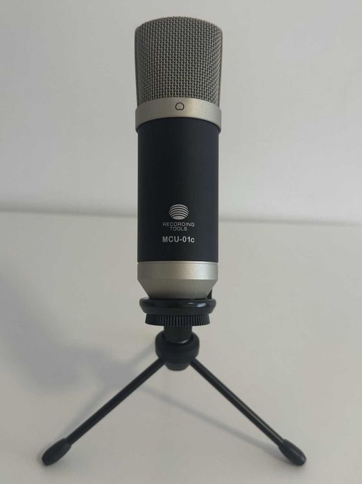 Microfone condensador USB Recording Tools MCU-01c + tripé