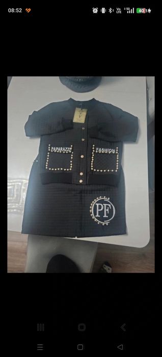 Czarny komplet paparazzi fashion