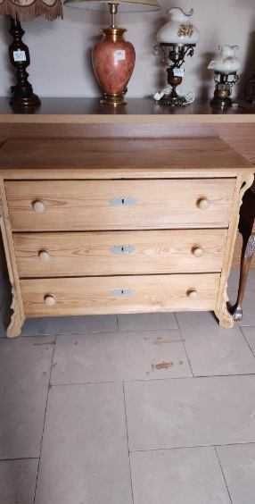 Komoda komódka sosnowa z szufladami piaskowana stylowa DOWÓZ