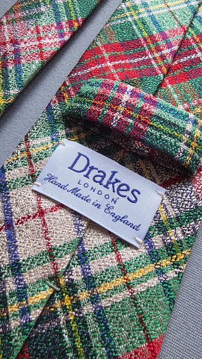krawat jedwabny DRAKE'S London