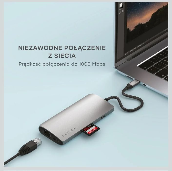 SATECHI Hub USB-C V3 8 w 1
