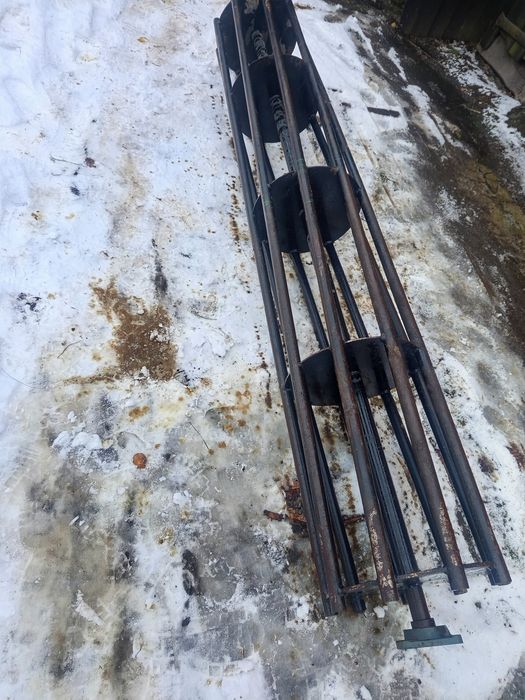 Wał rurowy 250 cm długość, 50 cm szerokość na ośkach 45mm