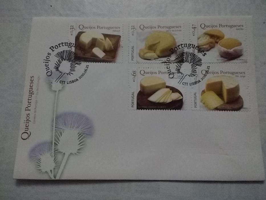 Séries de selos e blocos em envelopes do 1º dia em FDC