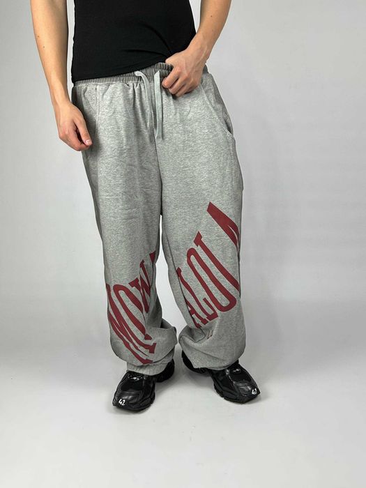 Штани Mowalola спортивки sweatpants grey сірі штаны серые M L