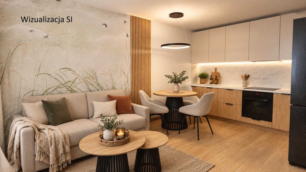 Mieszkanie 3 pokoje 40 m² | Parter | Balkon | Nowoczesne
