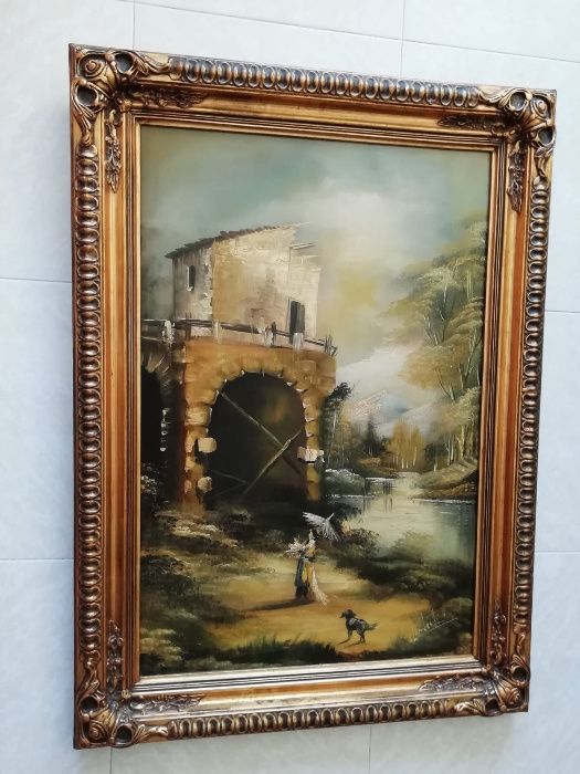 Quadro a Oleo decorativo antigo