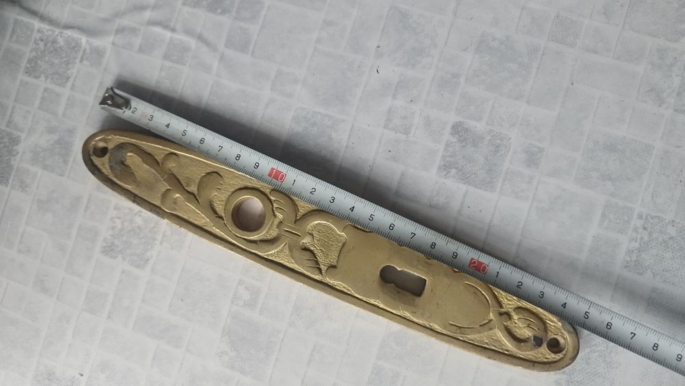 Szyld  drzwiowy  mosiądz , ozdobny , vintage