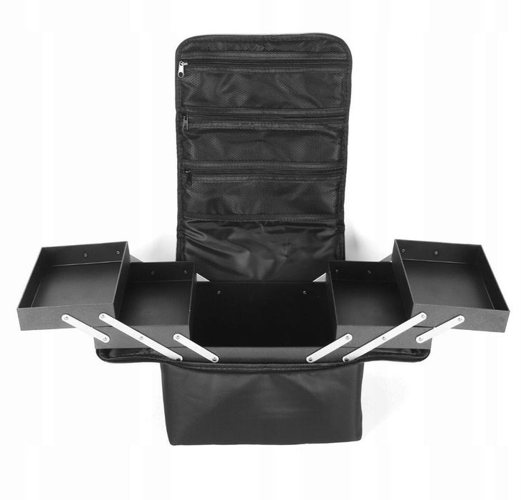 Organizer do kosmetyków kuferek makijaż podróżna pędzle damska duża