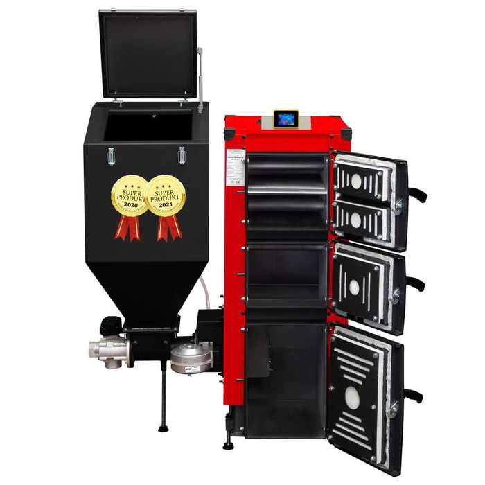 Piec, kocioł CO Uniwersal plus 15kW na ekogroszek+pellet 5 KLASA
