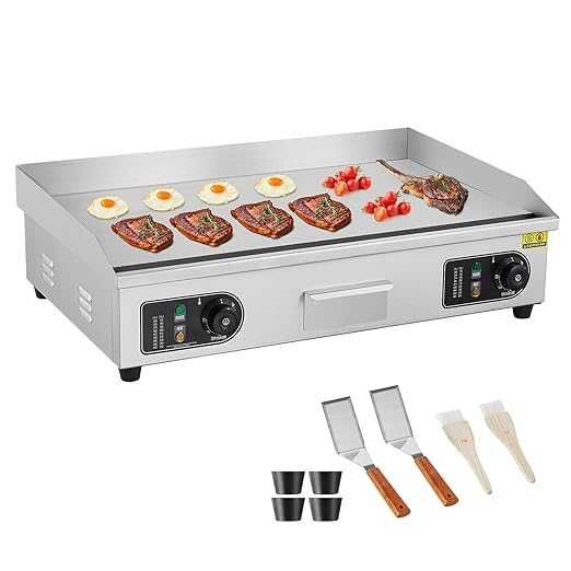 VEVOR Elektryczna Płyta Grillowa 4400W – 50–300°C