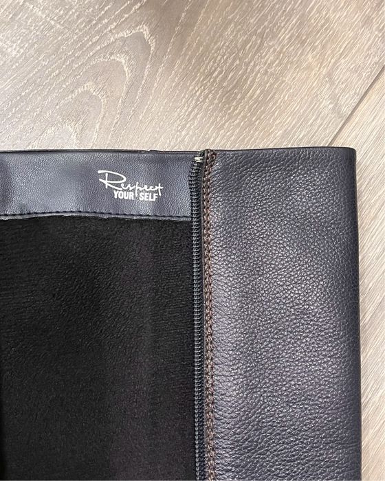 Шкіряні сині чоботи Respect