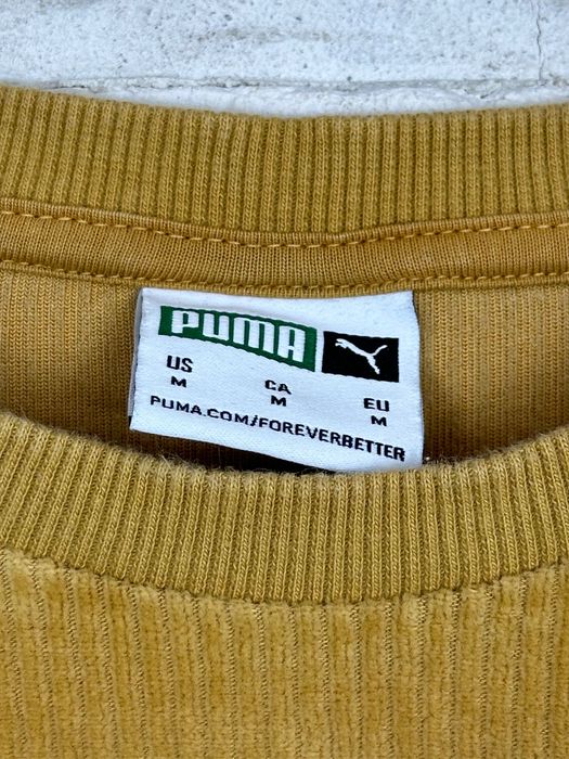 Sztruksowa bluza Puma; crewneck