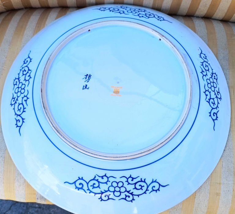 Prato Japonês Pintado Mão Gold Imari
