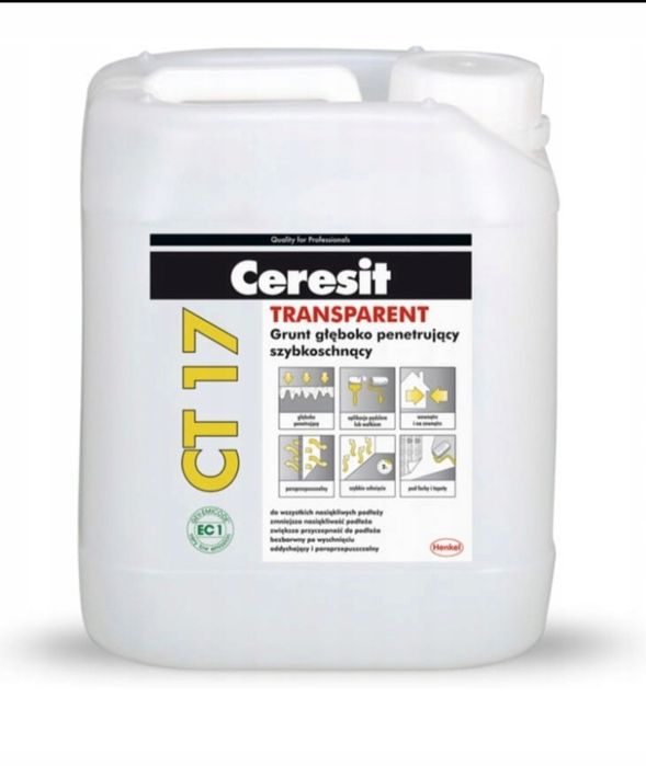 Ceresit - CT 17 - grunt głęboko penetrujący 5 L TRANSPARENT