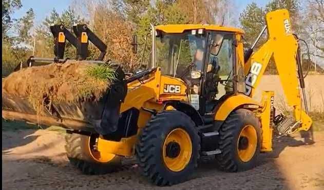 Koparka minikoparka ładowarka prace ziemne.  Duże i małe prace.