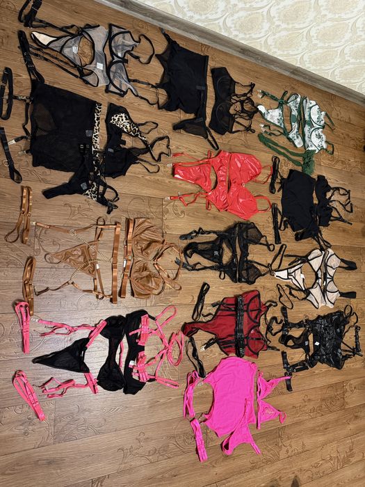 Еротична білизна белье труси ліф гартери боді латекс пояс для панчох