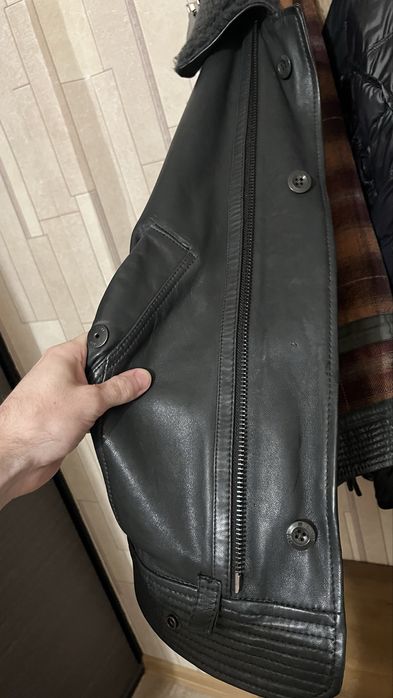 Кожаная зимняя куртка G Star M