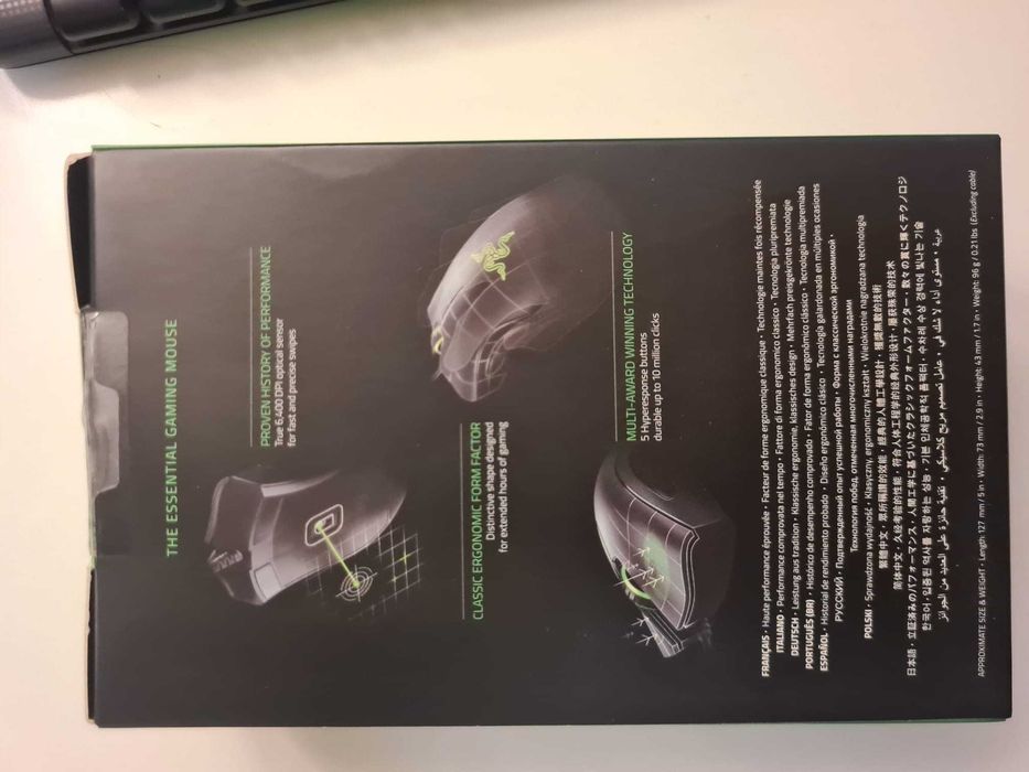 Rato Gaming Razer com Fio DeathAdder Essential