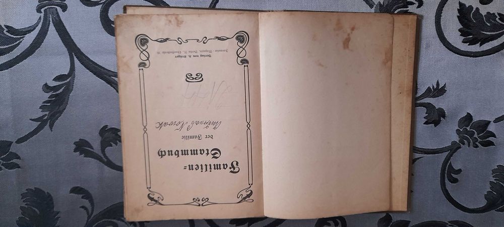 niemiecki stary dokument 1916r Famillien Stammbuch