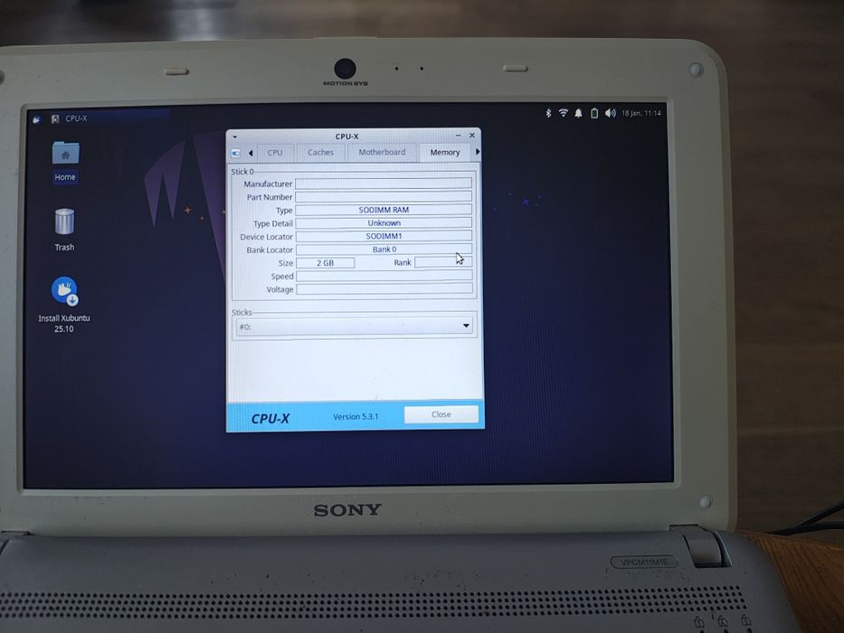 Netbook Sony Vaio PCG 21312M (VPCM11M1E)