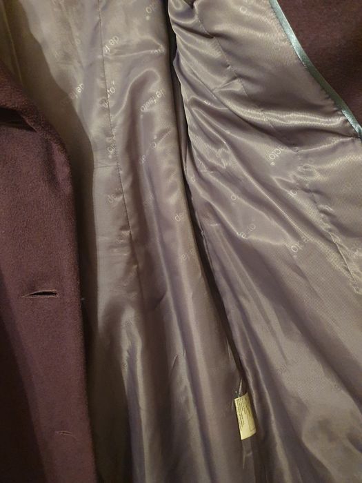 Płaszcz damski śliwkowy r.42