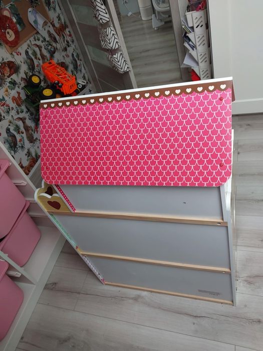Domek dla lalek vidaXL 3-poziomowy60x30x90 cm, drewno