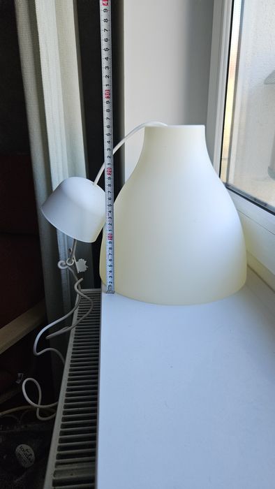 Lampa sufitowa Ikea Melodi E27 mleczny klosz 28cm OPIS