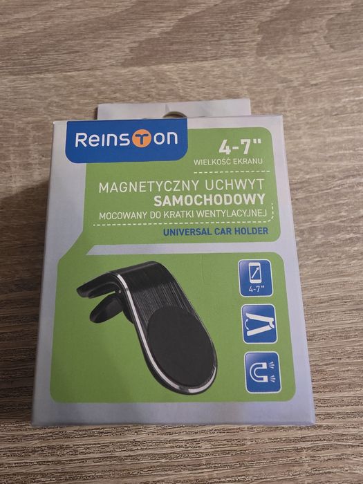 Magnetyczny uchwyt samochodowy + blaszki do uchwytu