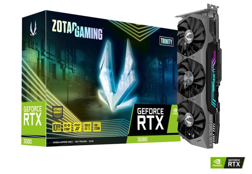 Продам RTX 3080 Zotac Trinity OC 10gb