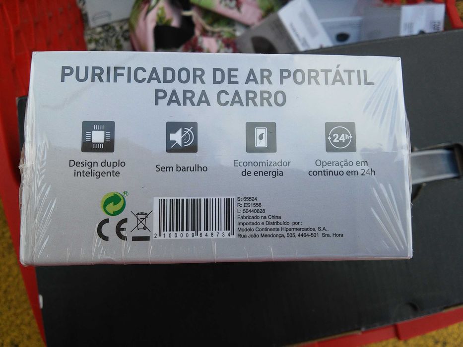 Purificador de ar NOVO portátil para carro
