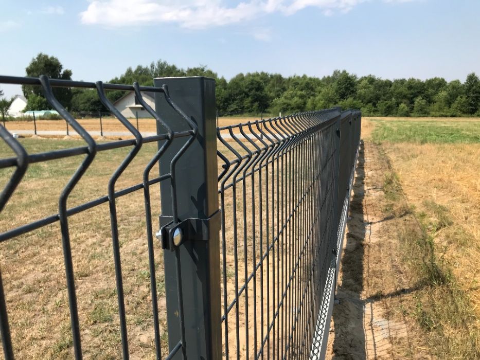 Panel ogrodzeniowy ocynkowany+RAL 123x250 cm fi 4 mm