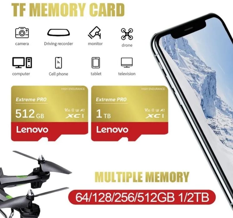 Карта пам'яті Micro SD Lenovo 1 TB