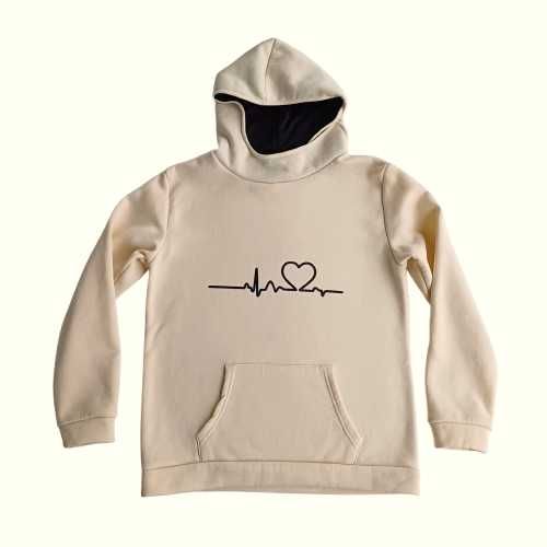 Толстовка худі беж кардіо начос, довжина 68 см.