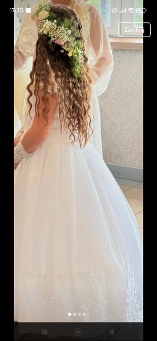Sukienka komunijna Princessa księżniczka brokat