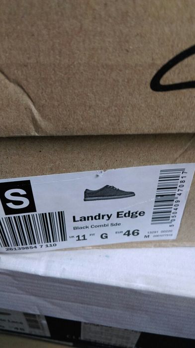 Clarks р.45-46 из замши кеды мужские