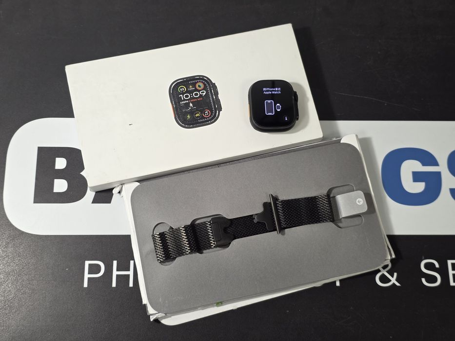 Sklep smartwach Apple Watch Ultra 2 49mm black + pasek titanium Milanese ( bransoletka mediolanska )bateria 100%