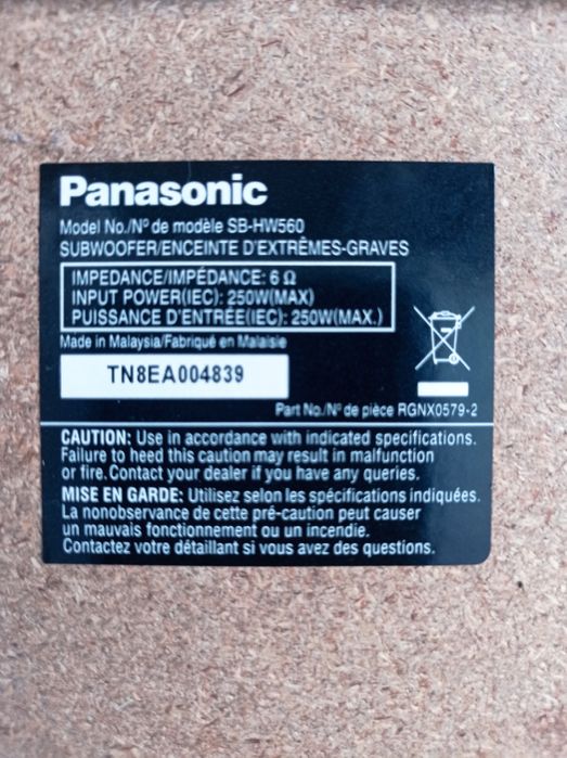 Акустическая система Panasonic SC-PT560/860