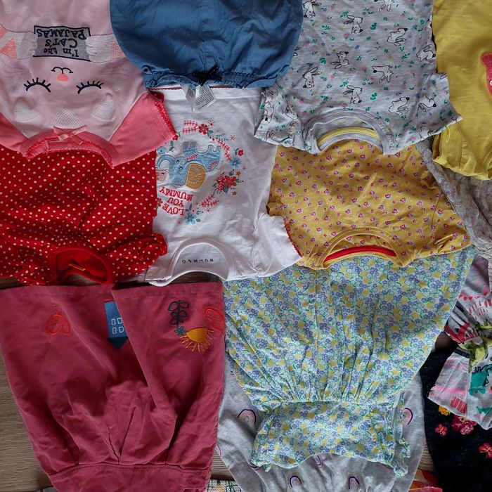Mega paka ubrań dla dziewczynki różne marki 6-9m 68-74cm