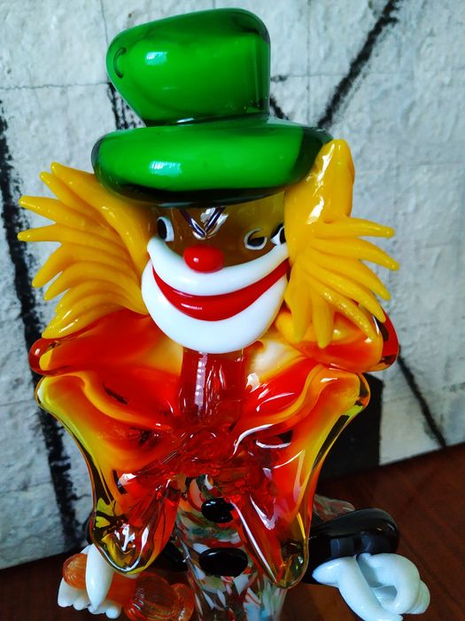 Palhaço em vidro Murano