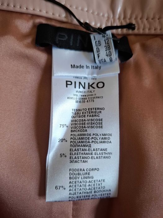 Mini-saia nova a imitar pele Pinko 44 IT / L - SALDO