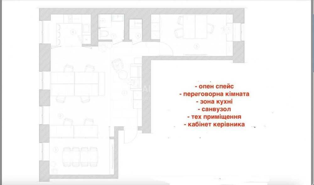БЕЗ% новий дизайнерський офіс 75м2 Площа Українських Героїв ЦЕНТР