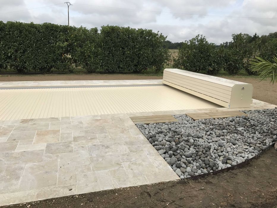 Cobertura de piscina electrica automatica campanha Mergulho Salgado